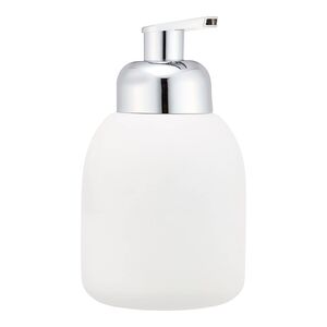 Wenko Ceramic Foam Dispenser White and Silver 400ml Wenko Ceramic Foam Dispenser White and Silver 400ml